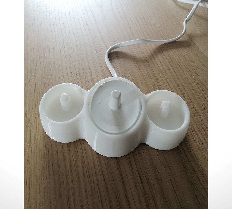 Tandenborstelhouder voor Oral-B elektrische tandenborstel (1 oplader + 2 tandenborstels)