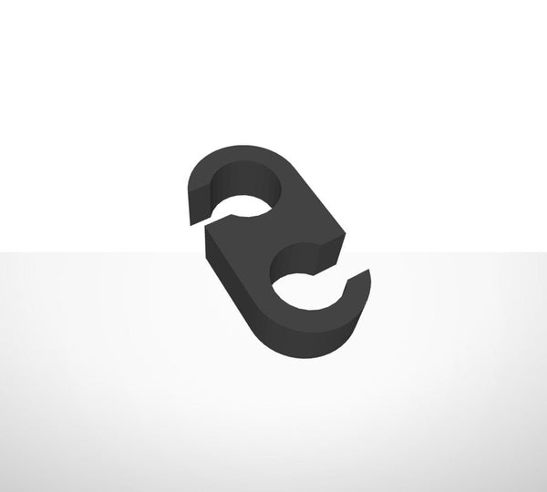 Fiets - clips voor 2 kabels (5 st.)