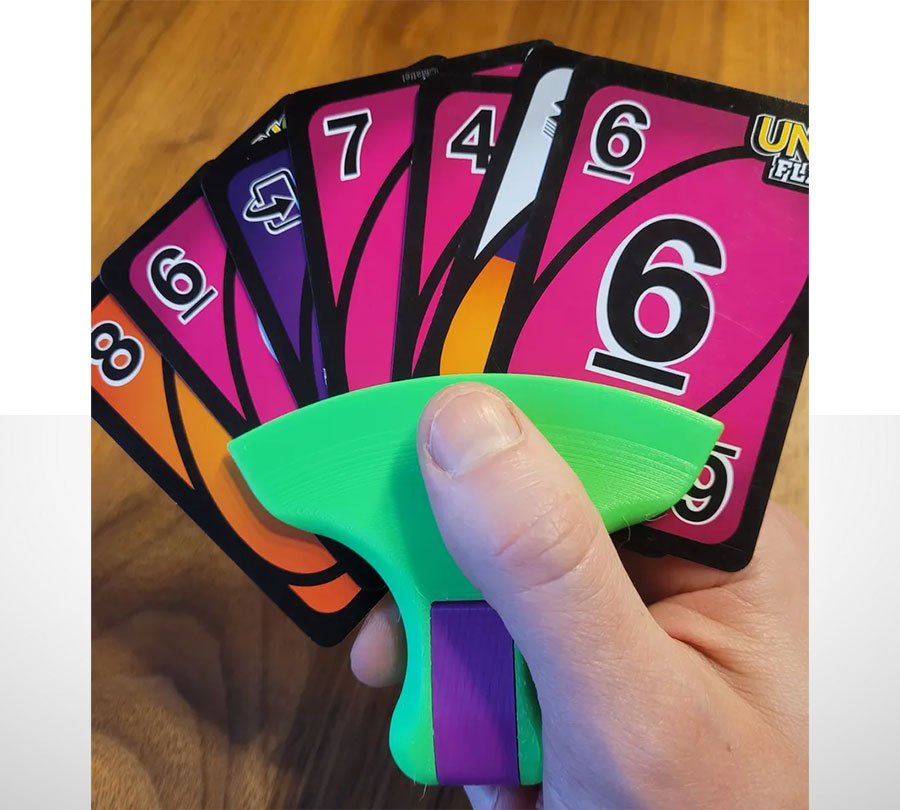 Houder voor kaartspel handmodel