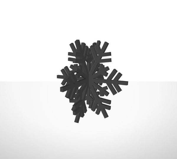 Kerstversiering 3D Sneeuwvlok (2-pack)