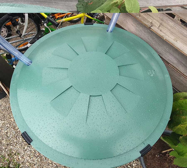 Regentonklem voor deksel (rond model)