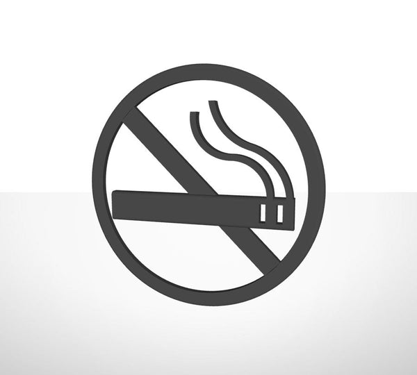 Bord - Niet roken-pictogram (2 stuks)