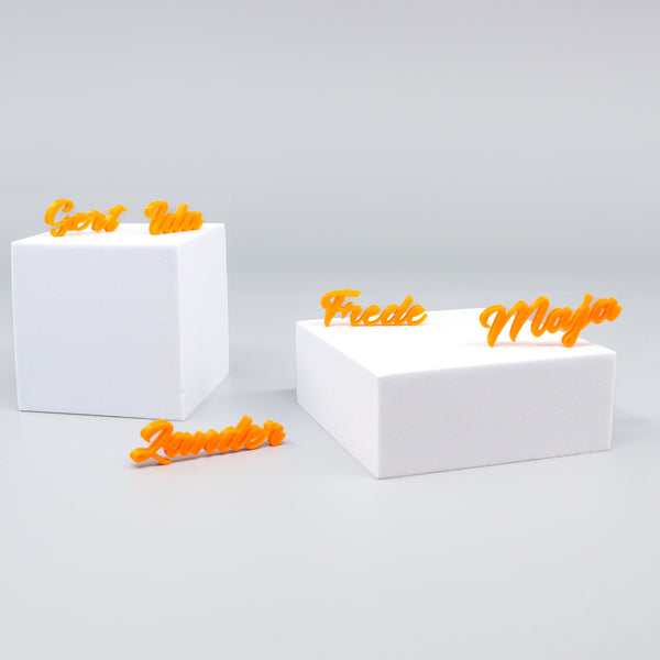 3D-geprinte plaatskaarten - 10 stuks - Type 4